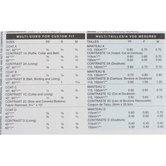 Vintage Butterick B5157 Dog Coat Uncut XS S M - Picture 2 of 3